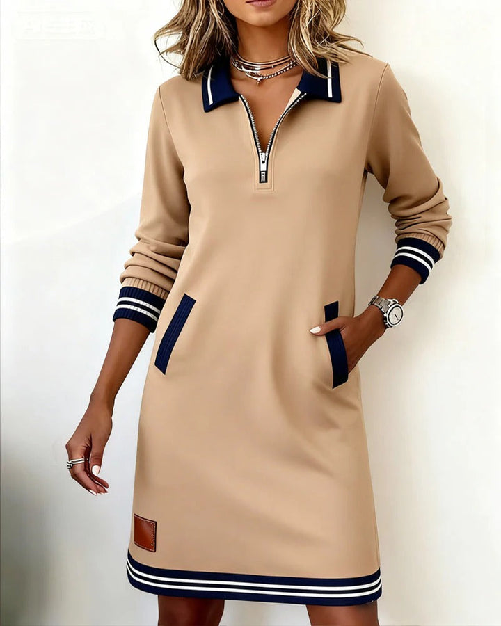 Nancy | ChicLong Sleeve Cotton Dress