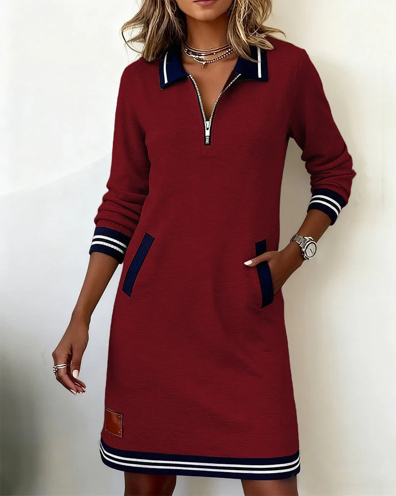Nancy | ChicLong Sleeve Cotton Dress