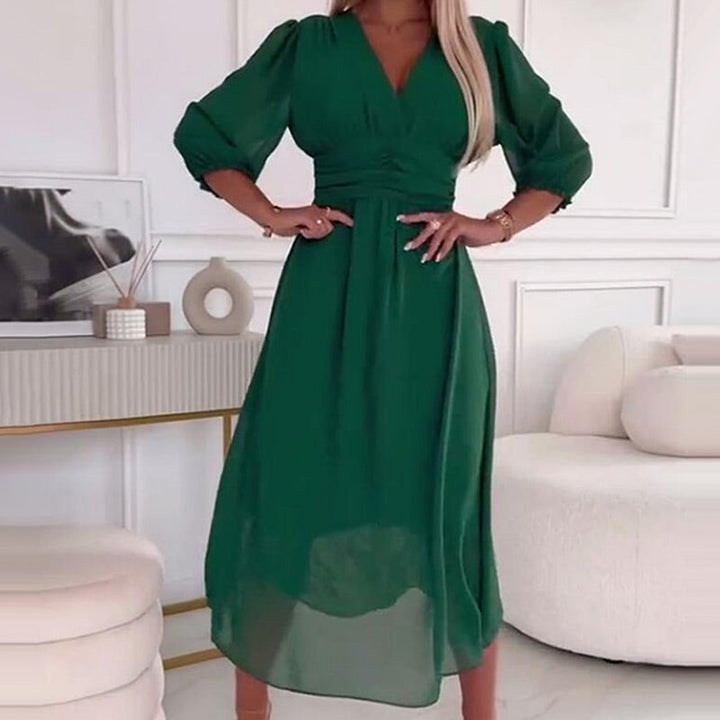 Annie Boutique™ | Chiffon V-Neck Dress