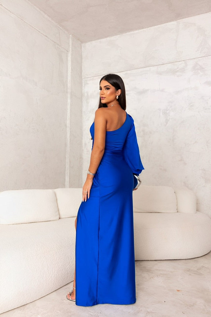 Annie Boutique™ | One-Shoulder Satin Evening Dress